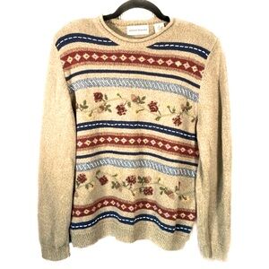 Alfred Dunner Embroidered Sweater